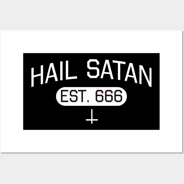 Hail Satan Est 666 Airlines Wall Art by dconciente